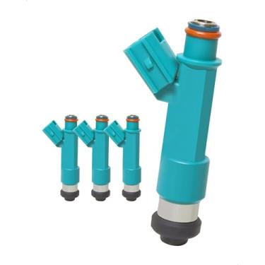 Imagem de Amblee Injetor de combustível de 4 unidades compatível com Toyota Camry/Corolla/Highlander/Matrix/ RAV4/Solara 2004-2013, Scion tC 2005-2010, xB 2008-2015 - L4 2,4L Substituição para FJ758 23250-0H030
