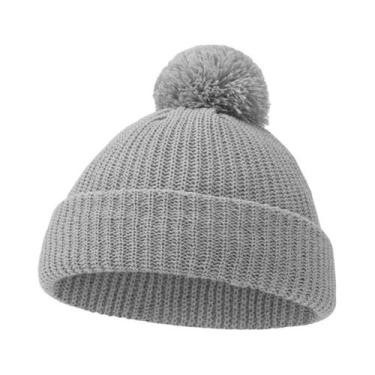 Imagem de Gorro De Tricô Dobrável Para Bebês 0-12M Meninos E Meninas Quente Croc