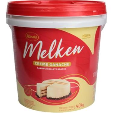 Imagem de Cobertura Ganache Chocolate Branco 4Kg Melken Harald