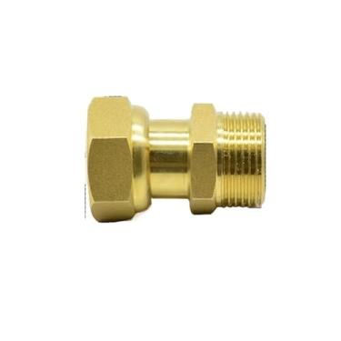 Imagem de Encaixe de tubulação de união de latão fêmea para macho de 3/10.2 cm óleo de água a gás para medidor de água
