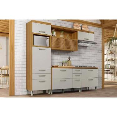 Imagem de Kit Cozinha Modulada 4 Peças Princesa (1Aéreo+2Balcões+1Paneleiro) C6P