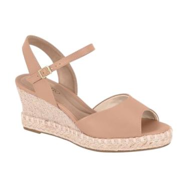 Imagem de Sandália Anabela Salto Cordas Conforto Beira Rio 8486.118 (Nude, BR, Adulto, Numérico, 34)