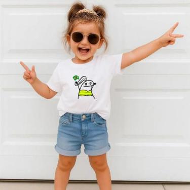 Imagem de Camiseta Infantil Brasil 100% Algodão Camisa para Copa do Mundo 2026 -