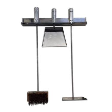 Imagem de Kit de limpeza para churrasqueiras com suporte em INOX 430 - Major Bir