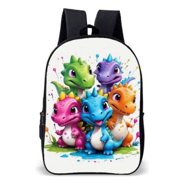 Imagem de Mochila Infantil Escolar Simples Tema Menino Dinosauro Dino - Use Nerd