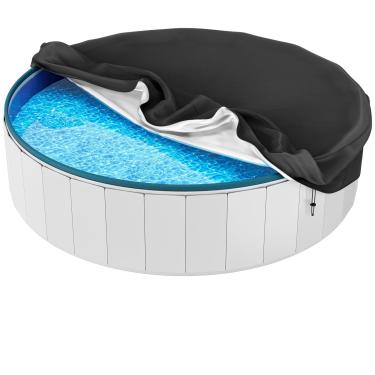 Imagem de HOLDCOVER Capa De Piscina Dobrável Para Cães 48", Natação Redonda Animais Estimação, Banheira Infantil, Inflável, Segurança À Prova D'Água E Anti-Uv, Poeira, Remar Ao Ar Livre