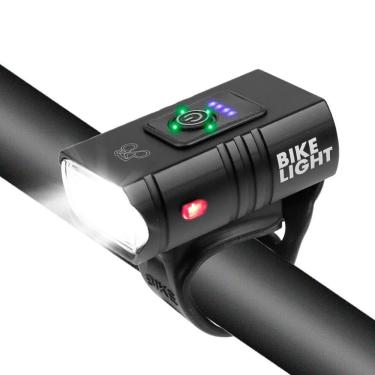 Imagem de Farol Bike Recarregável Sinalizador Usb
