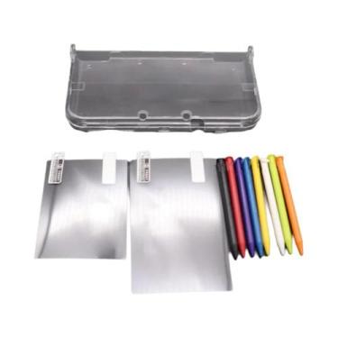 Imagem de Capa Protetora Transparente Para Novo 3DS XL LL Com Película De Tela E