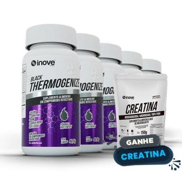 Imagem de TERMOGÊNICO - THERMOGENIZE BLACK COM CAFEINA, CROMO E LARANJA MORO - GANHE CREATINA 150G-Unissex