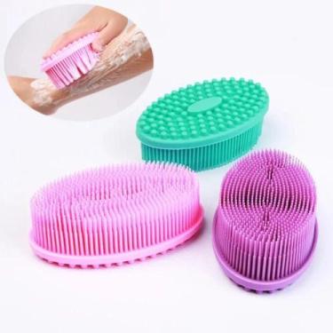 Imagem de Esponja De Silicone Exfoliante Para Banho E Massagem Corporal - NONE, 