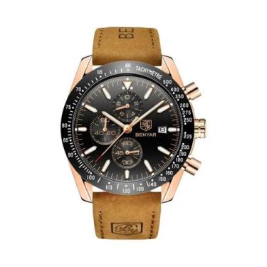 Imagem de Relógio De Pulso Masculino De Luxo À Prova d'Água BENYAR 2024 Relógio 