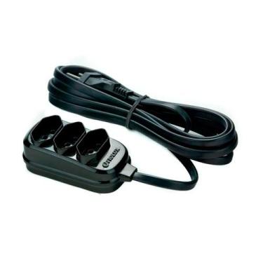 Imagem de Extensão Fiolux Connect com 3 Tomadas 2P+T 20A 5 metros Tripolar Bivol