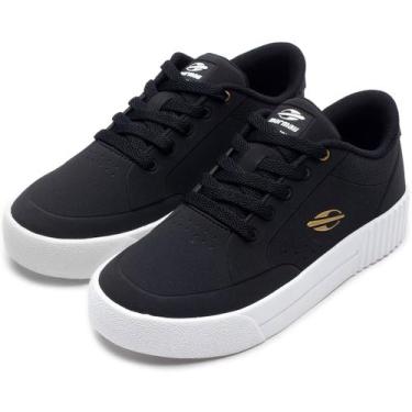 Imagem de Tênis Mormaii Urban Free Plataforma Feminino - Preto e Branco, 36