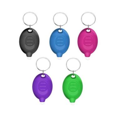 Imagem de Lanterna Mini LED Super Brilhante Com Chaveiro, Pacote Com 5, 12 Lumen