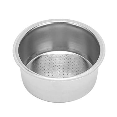 Imagem de Cesta de filtro de café de aço inoxidável 51mm Tigela de pó universal de alta pressão para DeLonghi EC5 EC7 EC9 Máquina de café semiautomática Durável Reutilizável Eco Friendly