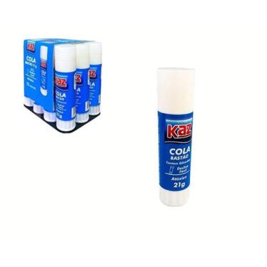Imagem de Cola Bastão Escolar Atóxico Branco 21g Média - KAZAN