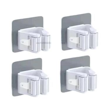 Imagem de Suporte De Parede Autoadesivo Para Vassouras E Rodos, Gancho Organizad