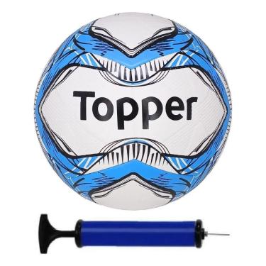 Imagem de Bola Futebol Campo Topper + Bomba De Azul