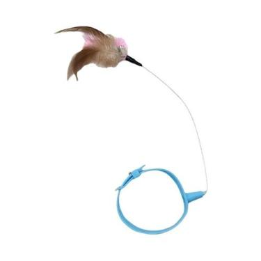 Imagem de Coleira De Brinquedo Para Gatos Com Sino De Pena, Coleira De Pescoço P