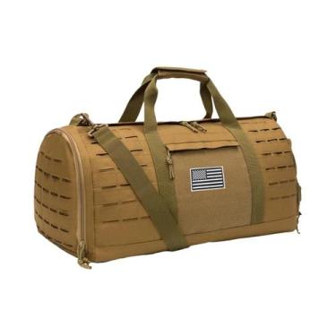 Imagem de Bolsa De Viagem Tática Masculina De 40L Para Academia Com Compartiment