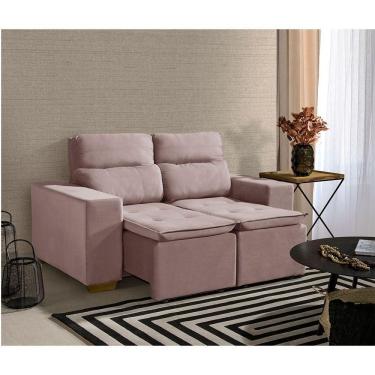 Imagem de Sofá 2 Lugares 150cm Com Molas, Retrátil E Reclinável Rose