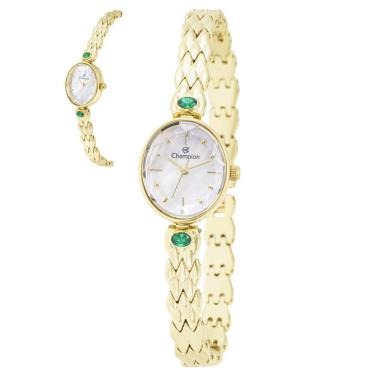 Imagem de Relógio Champion Feminino Ref: Cf25803h Oval Bracelete Dourado