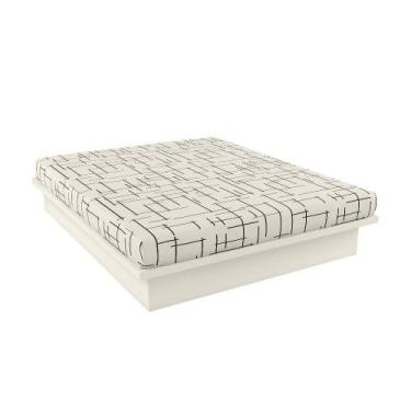 Imagem de Cama Casal em MDF TW22 Dalla Costa, Off White