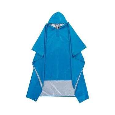 Imagem de Capa De Chuva Unissex Impermeável Com Capuz 3 Em 1, Tipo Poncho, Para 