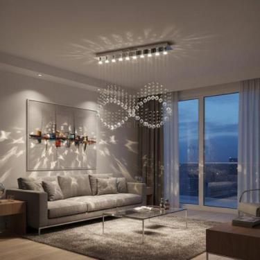 Imagem de Lustre Para Sala, Quarto, Hall, Sala De Jantar em Cristal K9 - - Lustr