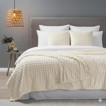 Imagem de Kit Manta + 02 Capa De Almofadas Ultrassoft Polar/Marshmellow/Willow -