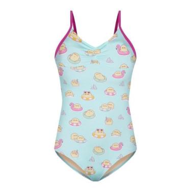 Imagem de Maiô Selene Alcinha Regulável Infantil - Azul 8, Azul, 8