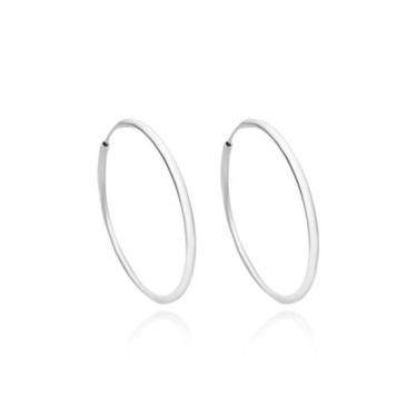 Imagem de Brinco Delicado em Argola Lisa 1,8mm em Prata 925 - Tropical Joias , P