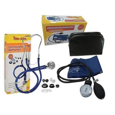 Imagem de Esfigmomanmetro Premium + Estetoscópio Rappaport + Garrote