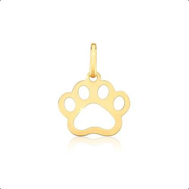Imagem de Pingente Patinha Pet Ouro 18k - Dream Factory Jóias