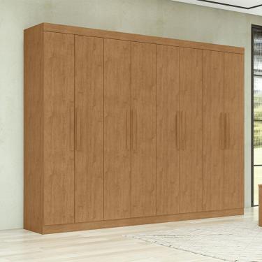 Imagem de Guarda Roupa Andara Soft 8 Portas Lopas Amendoa Clean