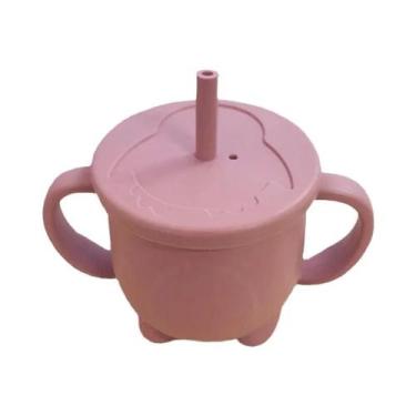 Imagem de Copo De Palhinha Para Bebê Pinguim Em Silicone De Grau Alimentício Liv