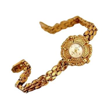 Imagem de Relógio Feminino Elegante E Luxuoso Com Mostrador Pequeno Em Ouro, Est