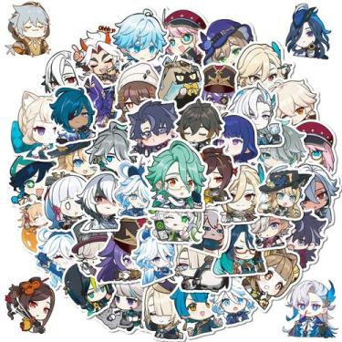 Imagem de Adesivos de anime em vinil impermeável Genshins Impacts (50 unidades) 