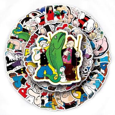 Imagem de Adesivos Popeyes Sailors, vinil impermeável, anime, 50 unidades - yiwe
