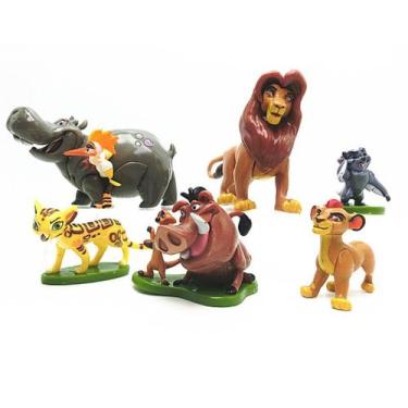 Imagem de Boneco de brinquedo Lion King Simba Mufasa Timon Pumbaa 6 unidades - y