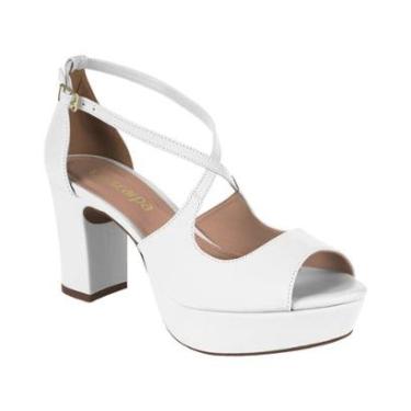 Imagem de Sandália Via Scarpa Salto Quadrado Napa Like-Feminino