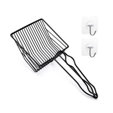 Imagem de Cat Litter Scoop QUALIALL Metal Fast Kitty Box com suporte