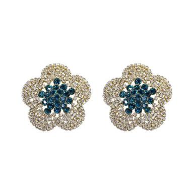Imagem de Capas de peito MOSSTYUS Rhinestone Pasties Swan Silver