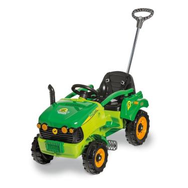Imagem de Carrinho de Passeio e Pedal  Trator TraCamp  Verde  Calesita