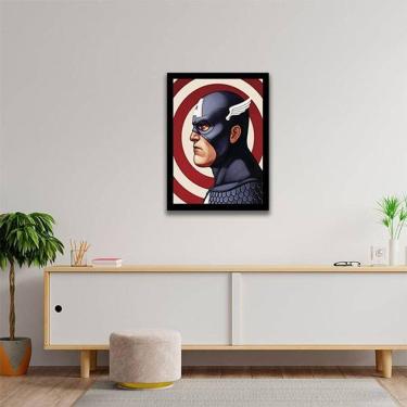 Imagem de Quadro Decorativo Desenho Capitão América