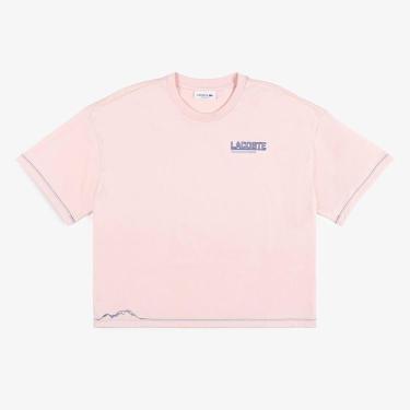 Imagem de Camiseta Lacoste De Malha Em Modelagem Solta Feminina-Feminino