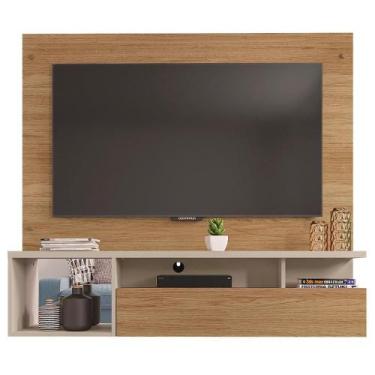 Imagem de Painel Bancada Para Tv Até 55 Polegadas Black Marrom Caemmun