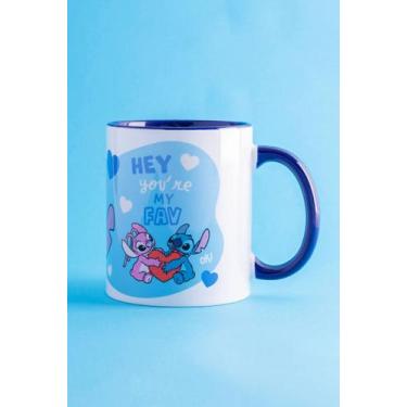Imagem de Caneca Disney Stitch e Angel You re My Fav - BANDUP