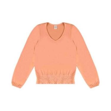 Imagem de Blusa Feminina Manga Longa Lecimar em Crepe Viscose-Feminino