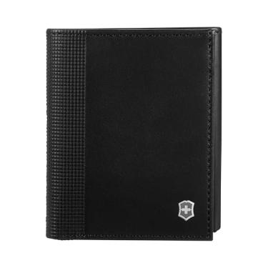 Imagem de Carteira Victorinox Altius Alox Tri-Fold, Preta, 9x10cm